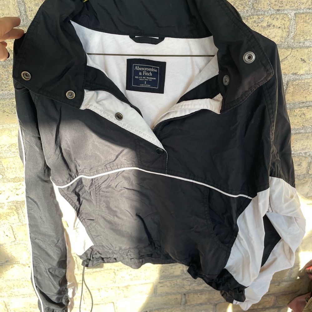 Abercrombie & Fitch Black and White Bomber Jacket